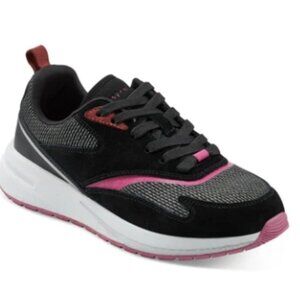 Easy Spirit/Topa Lace Up Sneakers/Black Suede/Size 7M